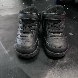 Classic Black Kids Sneakers